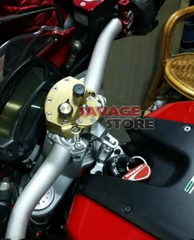For DUCATI MONSTER 1100 EVO 2011 2012 2013 Motorcycle Accessories Steering Damper Stabilizer with Mount Bracket Kit