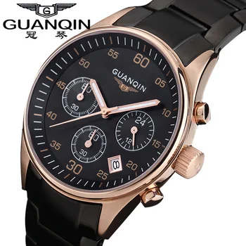 Luxury Brand Stainless Steel Army Watches Men Fashion Luminous Quartz Watch Clock With Calendar Chronograph