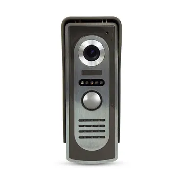 New 7'' wired color video door phone intercom doorbell system kit set with IR outdoor camera+black monitor+metal electric lock
