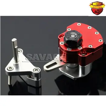 NEW For YAMAHA YZF-R25 YZF-R3 YZF R25/R3 Red Motorcycle Steering Damper Stabilizer with Mounting Bracket Kit
