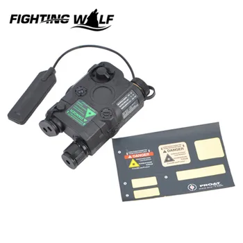 Airsoft Tactical AN/PEQ-15 Green Dot Laser with White LED Flashlight Torch IR illuminator For Hunting Outdoor Black/Tan