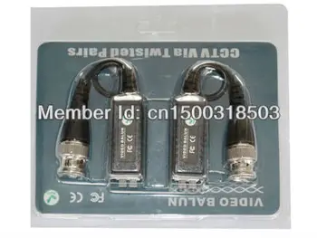 Free-shipping 4Ch Active Video Balun BNC to UTP Cat5 1200M for CCTV Security Camera DVR System DS-UA0431K