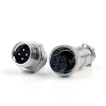 Sale 50 Pcs 4 Pin XLR 12mm Audio Cable Connector Adapter Chassis Mount minijack plug Wire Connector