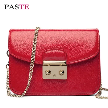 Genuine Leather Chains Handbags Shoulder women bag Famous Brands Fashion Small Soft Channels Crossbody Bags