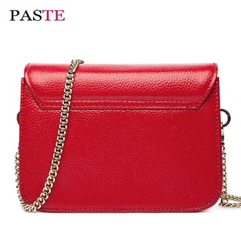 Genuine Leather Chains Handbags Shoulder women bag Famous Brands Fashion Small Soft Channels Crossbody Bags