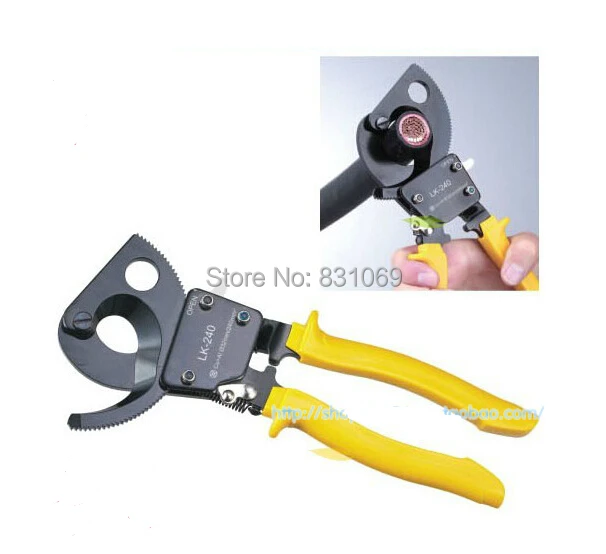 1Pcs Ratcheting ratchet cable cutter LK-240 240mm2 Max Germany design Wire Cutter Plier, not for cutting steel wire Brand New