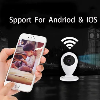 HFSECURITY Home Security Camera IP Camera Mini Surveillance Camera WiFi 720P Night Vision Infrared CCTV Camera Baby Monitor