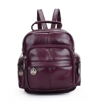 New Fashion Designer Brand Leather Backpacks Vintage travel Bags Laptop School Backpacks