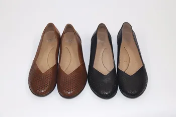 Cutout sandals leather Women's Shoes Hollow Leather Sandals EU38