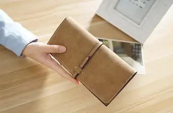 M394 Ms Long Wallet Female Thin Type Of Frosted Zero Wallet Lady's Hand Bag Students Wallet Restoring Ancient Ways Wholesale
