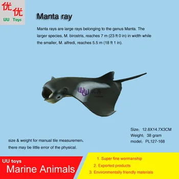 Hot toys Manta ray Simulation model Marine Animals Sea Animal kids gift educational props (Mobula,Mobulidae) Action Figures