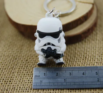 1pcs star wars 7 Movie Series action figures anime figure Darth Vader Stormtrooper BB-8 Yoda Keychains Keyring Gifts toys