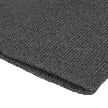 Men's Women Beanie Knit Cap Hip-Hop Black Color Winter Warm Unisex Wool Hat B2426b