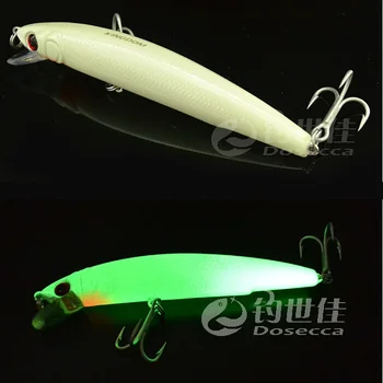 Kingdom brand Luminous minnow fishing lures 11.5cm/18.3g fishing minnow plastic lures hard bait