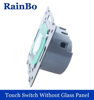 Rainbo Touch Switch DIY Parts Manufacturer Wall Switch EU Standard Touch Screen Wall Light Switch 1gang1way 250V 5A A911