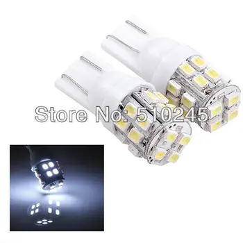 100X Car Auto LED lights T10 194 W5W 20 led smd 1206 Wedge LED Light Bulb Lamp T10 20SMD White