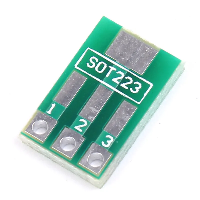 100pcs SOT89 To DIP SOT223 To DIP IC Adapter PCB Board Converter Plate Double Sides 1.5mm/2.3mm to 2.54mm Pin Pitch Pinboard