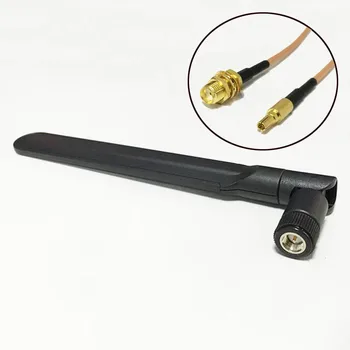2.4GHz/5.8Ghz 8dBi Omni WIFI Antenna Dual Band With SMA Male Connector + SMA Female Connector Switch CRC9 Male Connector RG316