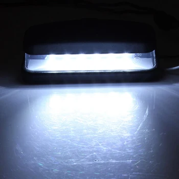 2Pcs LED License Plate Light Rear Number Plate Lamp Truck Trailer Lamp 10-30V E11 Caravan VAN Waterproof