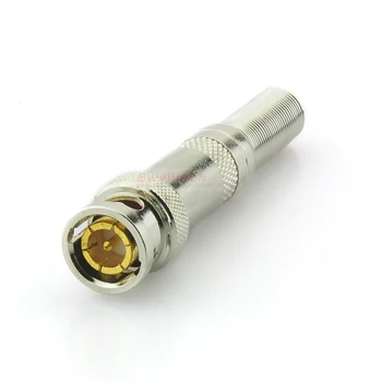 Copper Core Solderless BNC Male Connector Plug to RG59 Coax Cable Coupler
