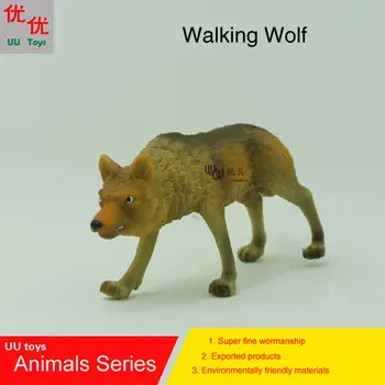 Hot toys:Walking Wolf Simulation model Animals  kids toys children educational props