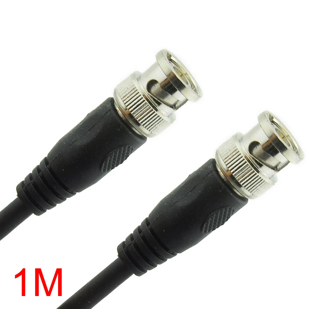 1M/3.28FT BNC Male to BNC Male Connector RG59 Coaxial Cable For CCTV Camera