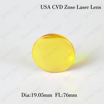 Co2 Laser Machine Optical Lens(USA CVD Znse Material, Dia 19.05MM,FL 76MM)