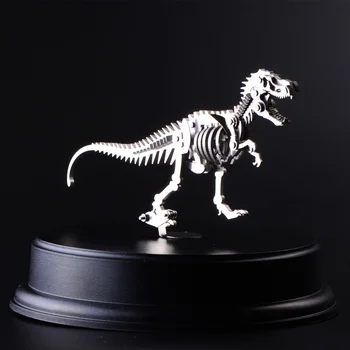 3D stainless steel metal crafts model Tyrannosaurus Rex skeleton model adult collectibles interior decorations toys gift