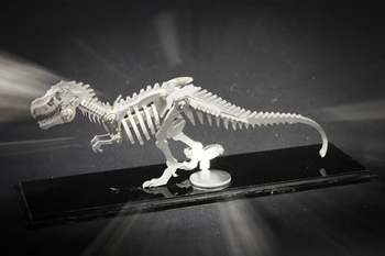 3D stainless steel metal crafts model Tyrannosaurus Rex skeleton model adult collectibles interior decorations toys gift