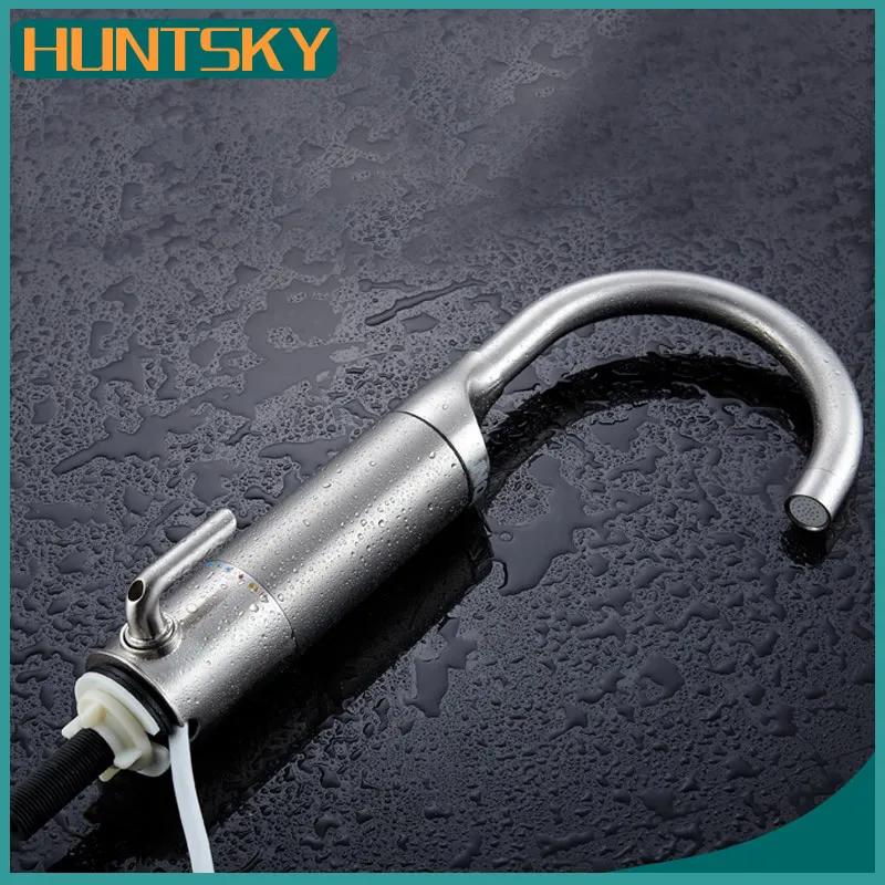NEW electric instant tankless hot water tap 3000w stainless steel electric heating faucet Kitchen Water Heating Heater
