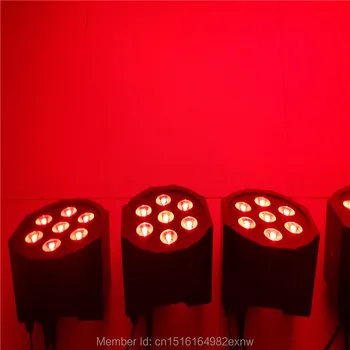 7x 9W RGB DMX Stage Lights Business Lights LED Wash Light RGB Color Mixing 7x9W