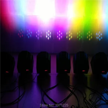 7x 9W RGB DMX Stage Lights Business Lights LED Wash Light RGB Color Mixing 7x9W