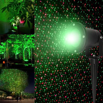 Waterproof Moving Laser Projector Lamps LED Stage Light For Outdoor Christmas Party Light Garden Lamp