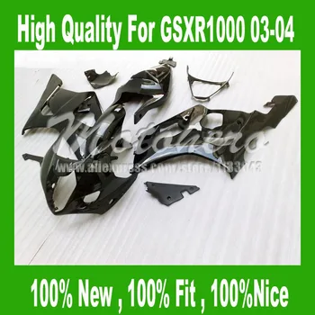 Free custom Fairings For k3 SUZUKI GSXR 1000 K3 03 04 GSX-R1000 03 04 GSXR1000 2003 2004 black ABS Fairing Kits #2se44