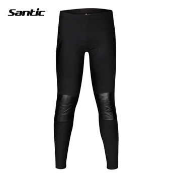 Santic Fleece Winter Windproof Worm Bicycle Sport Pants Man Cycling Pants MTB Bike Tights Leggings Fitness Men Skinny Ciclismo