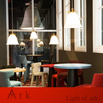 Individuality creative designer contemporary restaurant droplight single head bows lamp led chandelier