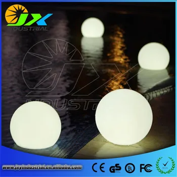 Rechargeable ball waterproof/ 30cm PE Material Rotational Moulding floating waterproof led ball