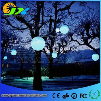 Diameter 25cm LED Round Ball outdoor light Round led light PE Christmas Ball for Christmas Decoration