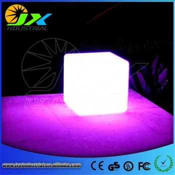 HOT!60CM unbreakable led Furniture large chair/table Magic Dic LED Remote controll square cube luminous light for outdoor
