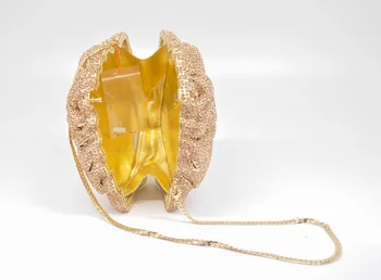 Gold Plated Ladies Metal Clutches Bag Van Gogh Geometirc Crystal Bags Women Wedding Bridal Clutch Evening Purses Dress Handbag