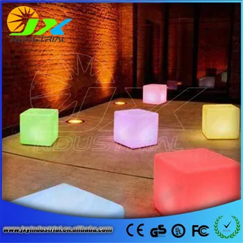 20cm/30cm/40cm Outdoor Fashion rechargeable use suitable plug color change LED Cube chair