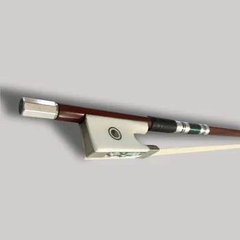 TONGLING High-End Violin Bow 3/4 4/4 Exquisite Horsehair Brazilwood Imitation Ivory Bow FiddleViolino Bow parts accessories
