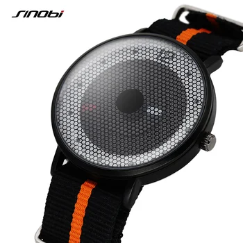 SINOBI Creative Men Wrist Watches Removable NATO Nylon Watchband Top Luxury Brand Males Quartz Clock Gents Wristwatch