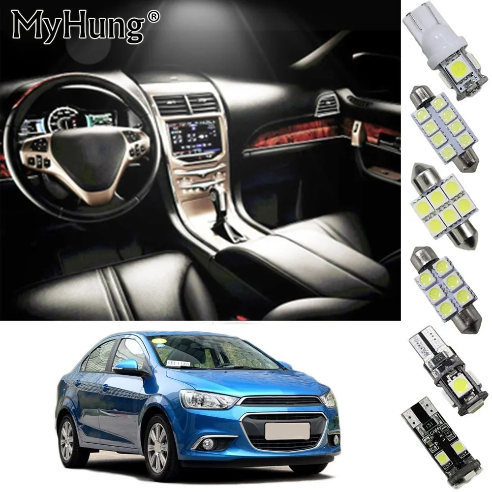 For Toyota Camry Corolla Highlander Crown RAV4 Car Led Interior Light Replacement Bulbs Dome Map Lamp Light Bright White 11PCS
