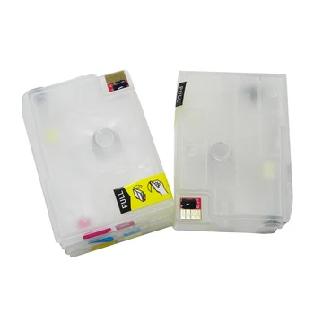 4xHP950 refillable ink cartridges for HP Officejet Pro 8100 8600 8610 8620 8660 8640 8660 8615 8625 with ARC chip show ink level