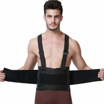 Adjustable Lift Lumbar Lower Back Waist Support Belt Brace Posture Back Brace Relieve Back Pain abdomen Health Care with Belt