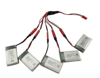 Model battery SYMA X54HW X54HC remote control helicopter accessories 1 care 5 charging cable with 5PCS 3.7V 850mah battery