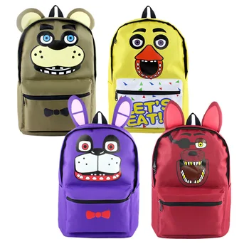 Five Nights At Freddy's Backpack Freddy Foxy FNAF Anime Nylon Backpacks Messenger School Bag Rucksack Students Bag Gifts