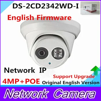 Newest Original English Version DS-2CD2342WD-I 4MP WDR EXIR Turret Network Camera MINI Dome IP Camera CCTV Camera 2.8mm Lens