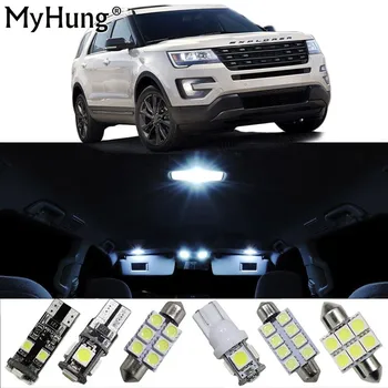Car Led Light For Ford Explorer Fiesta Interior Replacement Bulbs Dome Map Lamp Light Bright White T10 42mm 5PCS